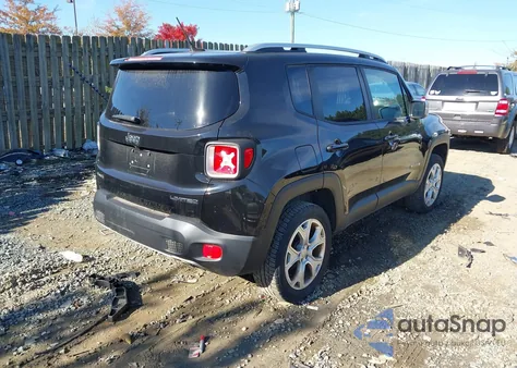 2016 Jeep Renegade Limited из США, поврежденный, VIN ZACCJBDT1GPD01407